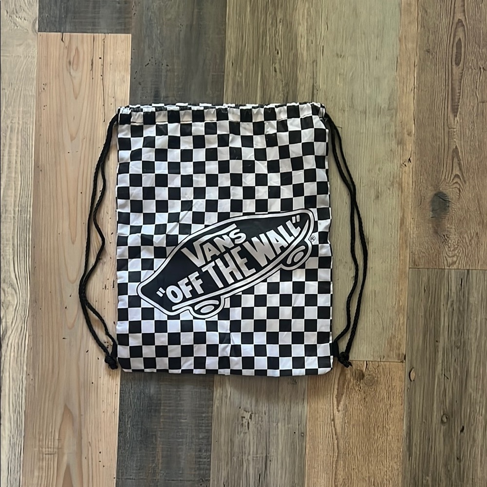 Vans Black and White Checkerboard Backpack OS